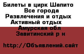 Билеты в цирк Шапито. - Все города Развлечения и отдых » Активный отдых   . Амурская обл.,Завитинский р-н